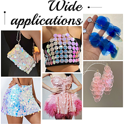 50G Ornament Accessories PVC Paillette/Sequins Pendants&nbsp;PVC-CY0001-01C