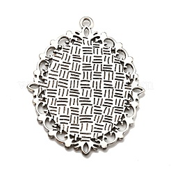 Tibetan Style Pendant Cabochon Settings&nbsp;TIBEP-G007-AS
