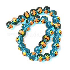 Ocean Theme Handmade Glass Enamel Beads&nbsp;LAMP-D304-02E