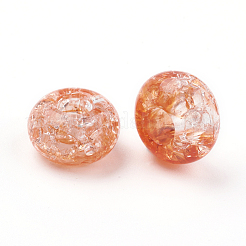 Transparent Crackle Acrylic Beads&nbsp;X-MACR-E025-30