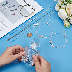 8Pcs 4 Styles Word Soap Alloy Link Lotion/Hand Soap Tags with Chains&nbsp;BJEW-OC0001-25