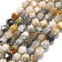 Natural Bamboo Leaf Agate Beads Strands&nbsp;G-I376-A70-01