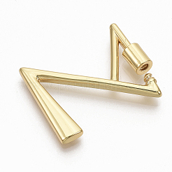 Brass Screw Carabiner Lock Charms&nbsp;KK-T046-001G-Z-NF