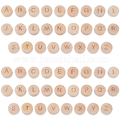 52Pcs 26 Styles Beech Wood Beads&nbsp;WOOD-PA0001-60