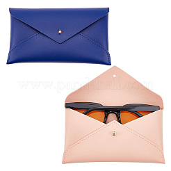 2Pcs 2 Colors PU Imitation Leather Envelope Glasses Bag&nbsp;FIND-GA0002-73