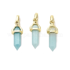 Natural Mixed Gemstone Double Terminal Pointed Pendant&nbsp;G-H097-01G