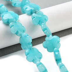 Natural Flower Amazonite Beads Strands&nbsp;G-F769-T01-01
