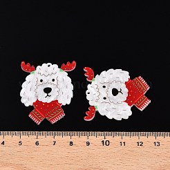 Christmas Theme Printing Acrylic Pendants&nbsp;BACR-N002-01M