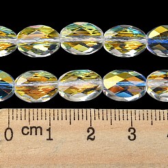 Electroplate Glass Beads Strands&nbsp;EGLA-C003-02