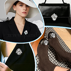 Glass Rhinestone Embroidery Sew on Ornament Accessories&nbsp;PATC-WH0021-070F