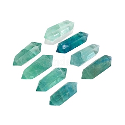 Double Point Tower Natural Fluorite Healing Stone Wands&nbsp;PW-WG90298-01