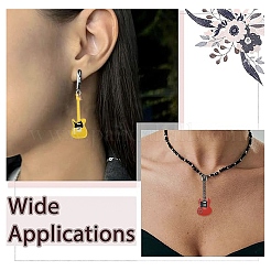 14Pcs 7 Styles Opaque Printed Acrylic Pendants&nbsp;MACR-YW0004-85