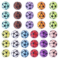 30Pcs Sport Theme Resin Rhinestone Beads&nbsp;RESI-TA0003-96A