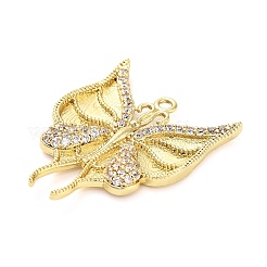 Brass Micro Pave Cubic Zirconia Pendants&nbsp;KK-L229-069G