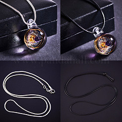DIY Jewelry Galaxy Universe Ball Necklaces Making&nbsp;DIY-BC0009-20B