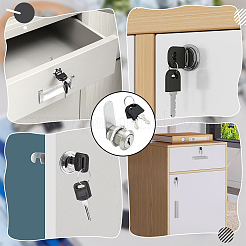 30 Sets Zinc Alloy Lock & Keys Sets&nbsp;OFST-WA0001-01