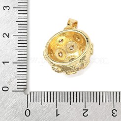 Brass Micro Pave Cubic Zirconia Pendants&nbsp;KK-L239-031G