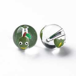 Transparent Glass Enamel Beads&nbsp;GLAA-N049-005
