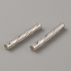 Glass Twist Bugle Beads&nbsp;GLAA-WH0042-01A