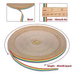 Flat Striped Grosgrain Polyester Ribbons&nbsp;EC-WH0003-13-B01
