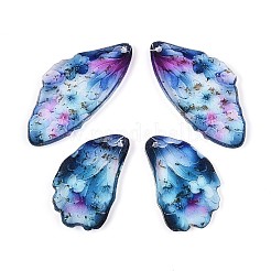 Transparent Epoxy Resin Pendants&nbsp;RESI-T057-30C