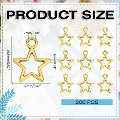 200Pcs Tibetan Style Alloy Charms&nbsp;FIND-ME0001-71AG