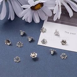 Tibetan Style Alloy Flower Bell Filigree Bead Caps&nbsp;TIBEB-O005-02