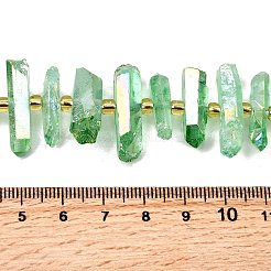 Electroplated Natural Quartz Crystal Beads Strands&nbsp;G-F800-F16