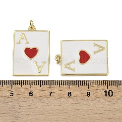 Brass Enamel Pendants&nbsp;KK-I358-014G