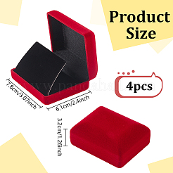 Flocking Jewelry Boxes for Badge&nbsp;CON-WH0112-067C