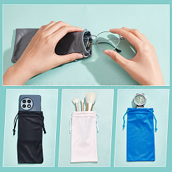 20Pcs 5 Colors Microfiber Eyeglasses Pocket Pouches&nbsp;AJEW-NB0005-56