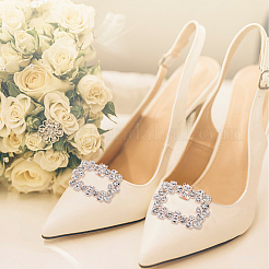 2 Styles Alloy Rhinestone Shoe Decorations&nbsp;FIND-GO0002-24