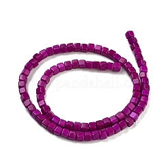Synthetic Turquoise Beads Strands&nbsp;X-TURQ-G108-4x4mm-02