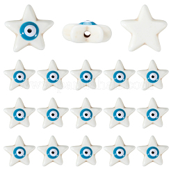 100Pcs Synthetic Turquoise Enamel Beads Strands&nbsp;G-PA0002-24