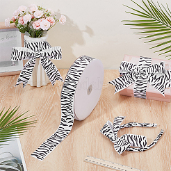 50 Yards Zebra Print Polyester Ribbon&nbsp;OCOR-PH0006