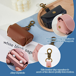 PU Leather Ring Storage Gift Cases with Iron Rings & Clasps&nbsp;AJEW-WH0348-484C