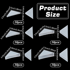 50Pcs 5 Styles Plastic Triangle Corner Protector&nbsp;FIND-NB0005-47