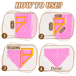 Acrylic Quilting Template for Pet Bandana&nbsp;DIY-WH0033-63A