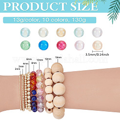 130G 10 Colors DIY Nail Art Decoration Mini Glass Beads&nbsp;MRMJ-PH0003-07