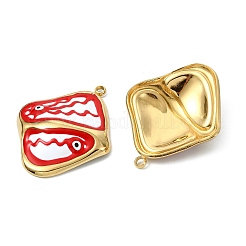 304 Stainless Steel Enamel Pendants&nbsp;STAS-T076-06G-03