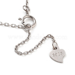 Anti-Tarnish 925 Sterling Silver Necklace&nbsp;STER-Z009-11P