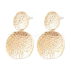 Textured Alloy Stud Dangle Earrings for Women&nbsp;LS-AL-CBA6127-04G