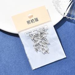 SHEGRACE Brass Clear Cubic Zirconia Charms&nbsp;XGRQ2O964-422P