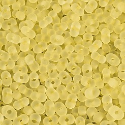 FGB Frosted Transparent Glass Seed Beads&nbsp;SEED-N013-06A-02