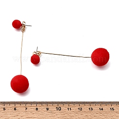 Iron Dangle Stud Earrings&nbsp;EJEW-D355-03G-02