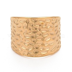 Ion Plating(IP) 304 Stainless Steel Open Cuff Ring&nbsp;RJEW-C025-27G