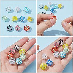 10Pcs 10 Colors Handmade Lampwork Beads&nbsp;LAMP-AR0001-43
