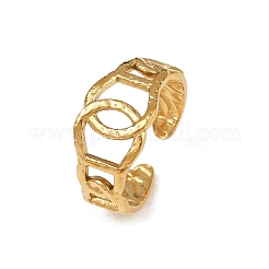 304 Stainless Steel Cuff Open Rings for Women&nbsp;LS-RJEW-H255-01G-01