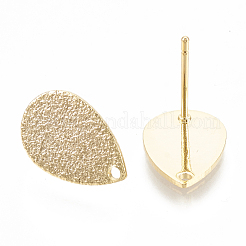 Brass Stud Earring Findings&nbsp;KK-N186-62G