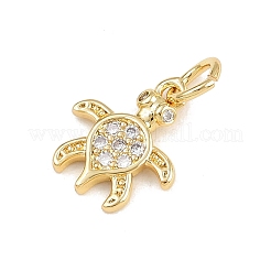 Brass Micro Pave Cubic Zirconia Pendants&nbsp;KK-A269-04E-G
